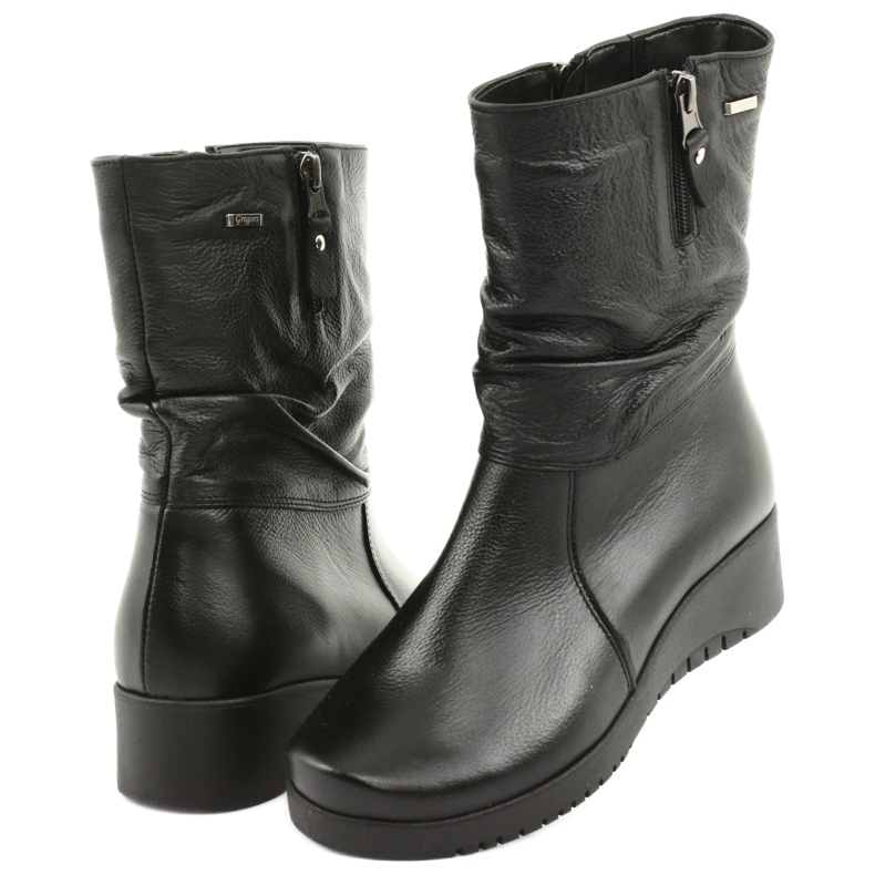 Gregors Botas de pele preta 792 preto 3