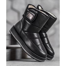 SHELOVET Botas de neve com brilho preto 1