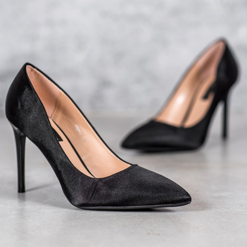 SHELOVET Alfinetes de cetim preto 1