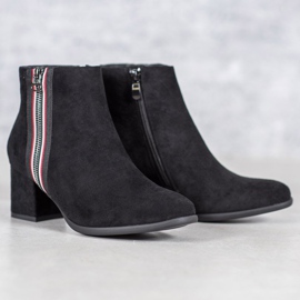 Filippo Botas Com Zíper Decorativo preto 2 Filippo Botas Com Zíper Decorativo preto 2