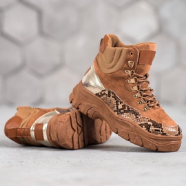 Botas VICES amarradas castanho 2
