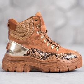 Botas VICES amarradas castanho 1
