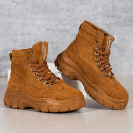 Botas na plataforma VICES castanho 1
