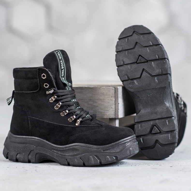 Botas na plataforma VICES preto 1