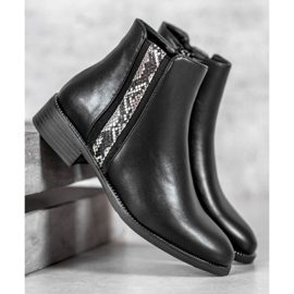 Filippo Botas elegantes com estampa de cobra preto 1 Filippo Botas elegantes com estampa de cobra preto 1