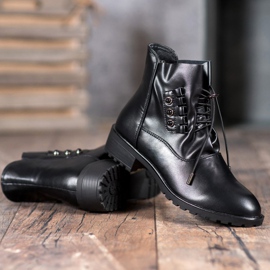 Groto Gogo Botas com nervuras preto 1 Groto Gogo Botas com nervuras preto 1