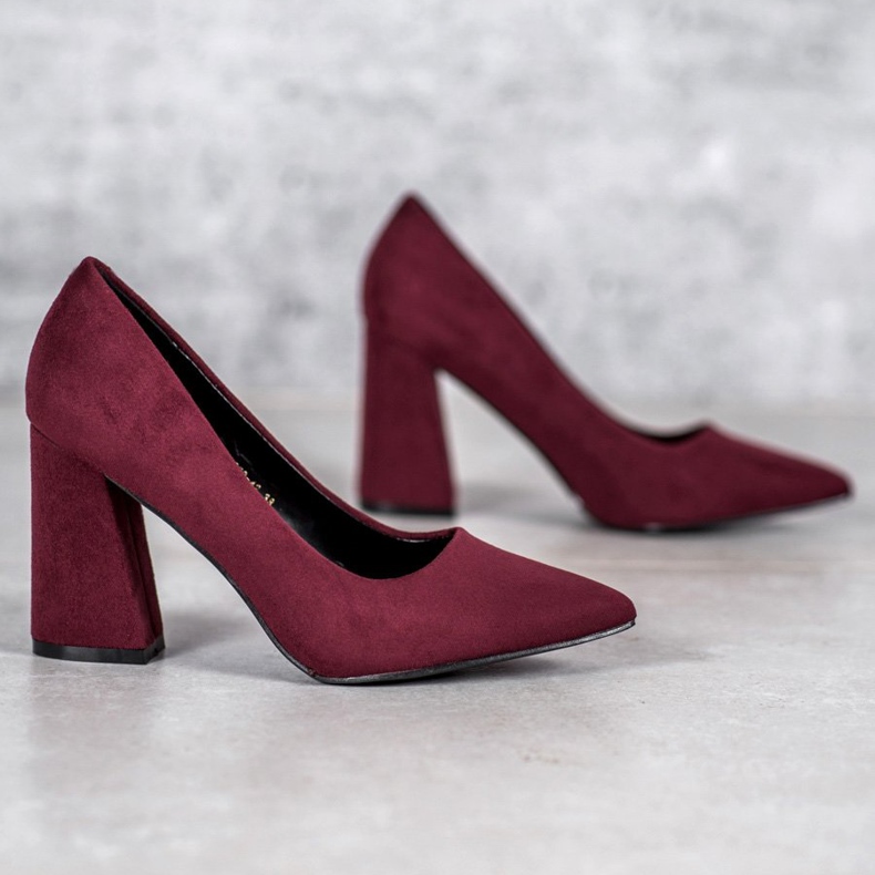 Bombas Borgonha VICES vermelho 1 Bombas Borgonha VICES vermelho 1