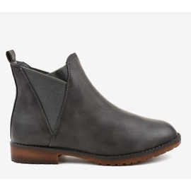 Botins achatados cinza com elástico W360 2