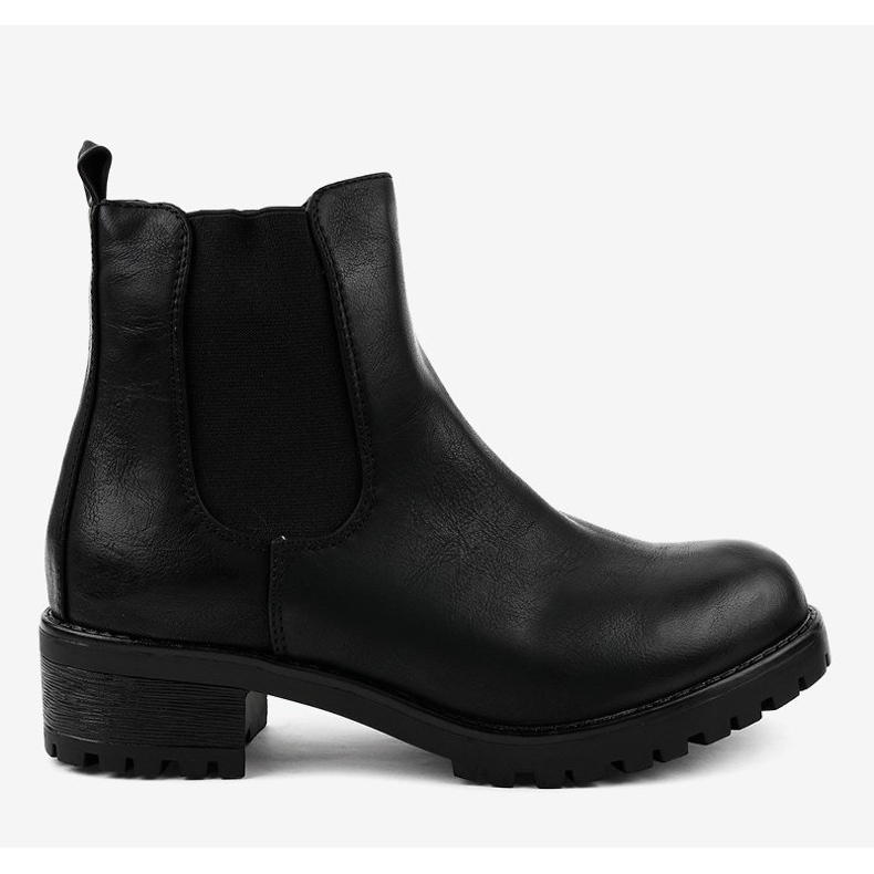 Botas pretas no espigão com elástico Z105 preto 2