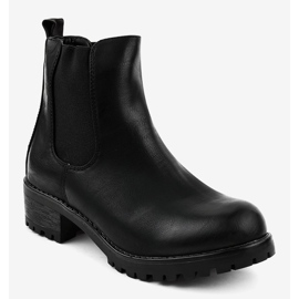 Botas pretas no espigão com elástico Z105 preto 1