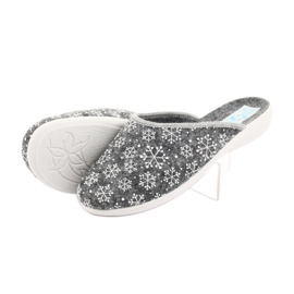 Sapatilhas de floco de neve de feltro Adanex 24215 branco cinza 4