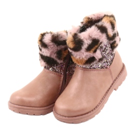 American Club Meninas em leopardo impressão gc45 estampa de leopardo rosa 3