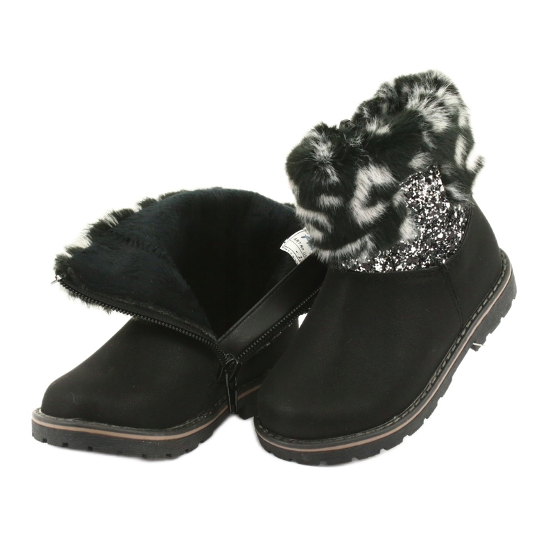 American Club Botas femininas pretas americanas GC45 preto cinza 4