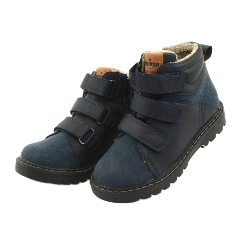 Botas Timberki com Velcro American Club GC40 azul marinho 3