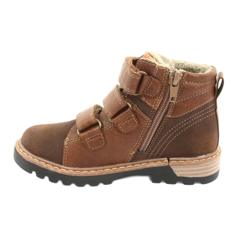 Botas Timberki com velcro American Club GC40 marrom 2