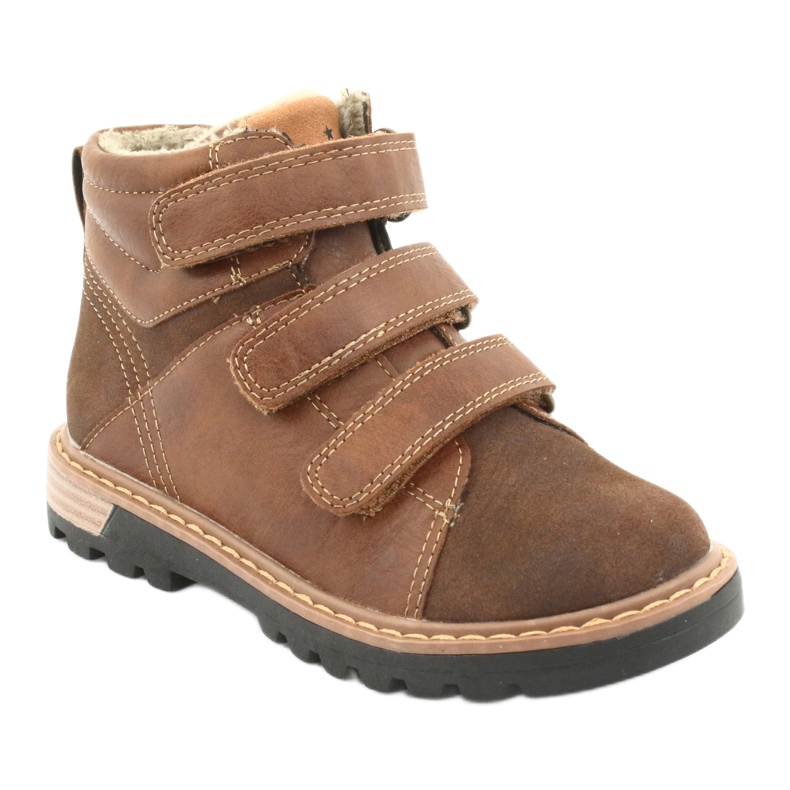 Botas Timberki com velcro American Club GC40 marrom castanho 1