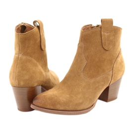 Botas de cowboy de camurça leve Anabelle 1466 castanho multicolorido amarelo 3