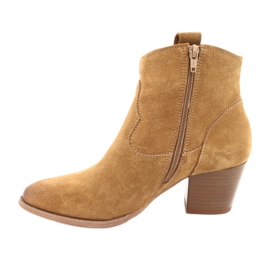 Botas de cowboy de camurça leve Anabelle 1466 castanho multicolorido amarelo 2