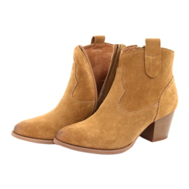 Botas de cowboy de camurça leve Anabelle 1466 marrom multicolorido amarelo 4