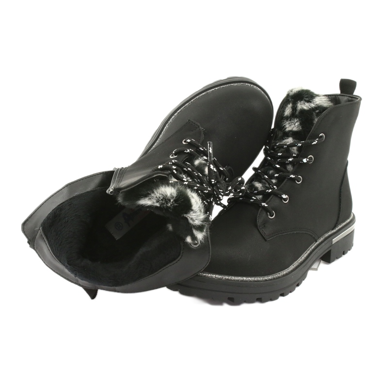 American Club Botas pretas botas gc33 preto 5