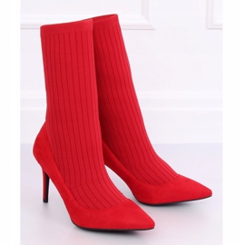 Botas com cano alto vermelho T5033 Vermelho 1