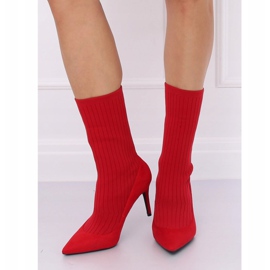 Botas com cano alto vermelho T5033 Vermelho 2