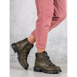 Kylie Botas de amarrar verde 1