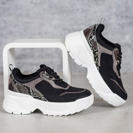 Snekaers na plataforma VICES preto 1