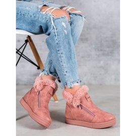 SHELOVET Sapatinhos Com Zíper rosa 1