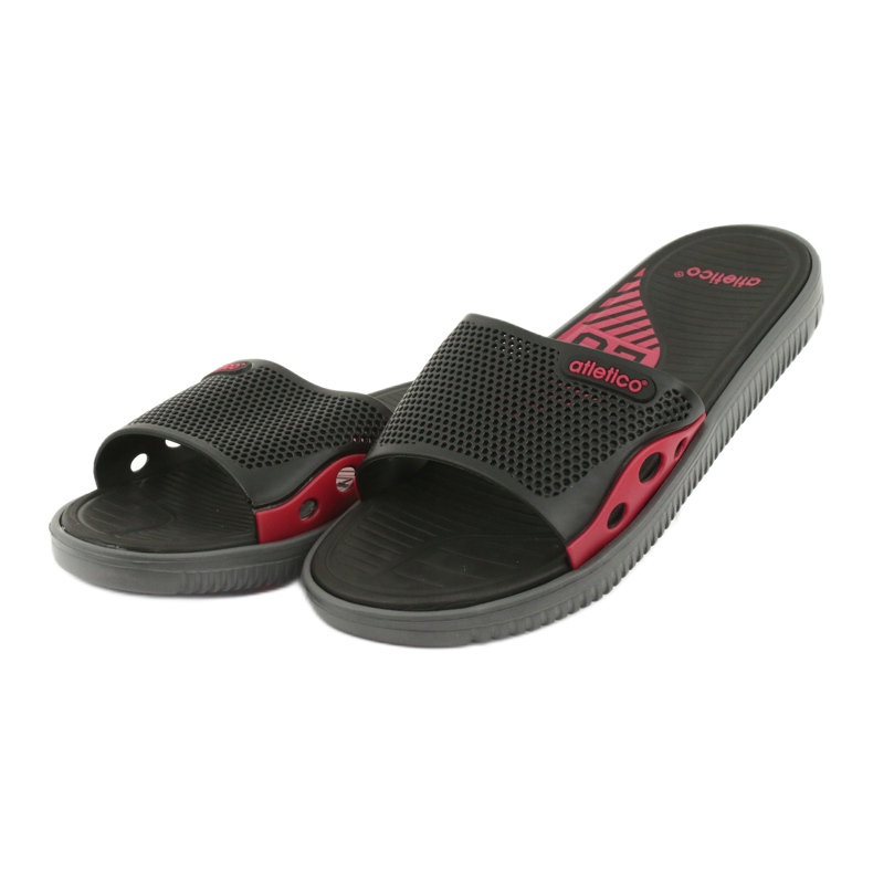 6168 Pantufas Atletico preto vermelho 3