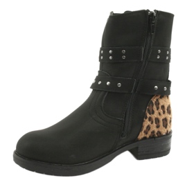 Botas de pantera do Black American Club marrom preto 2