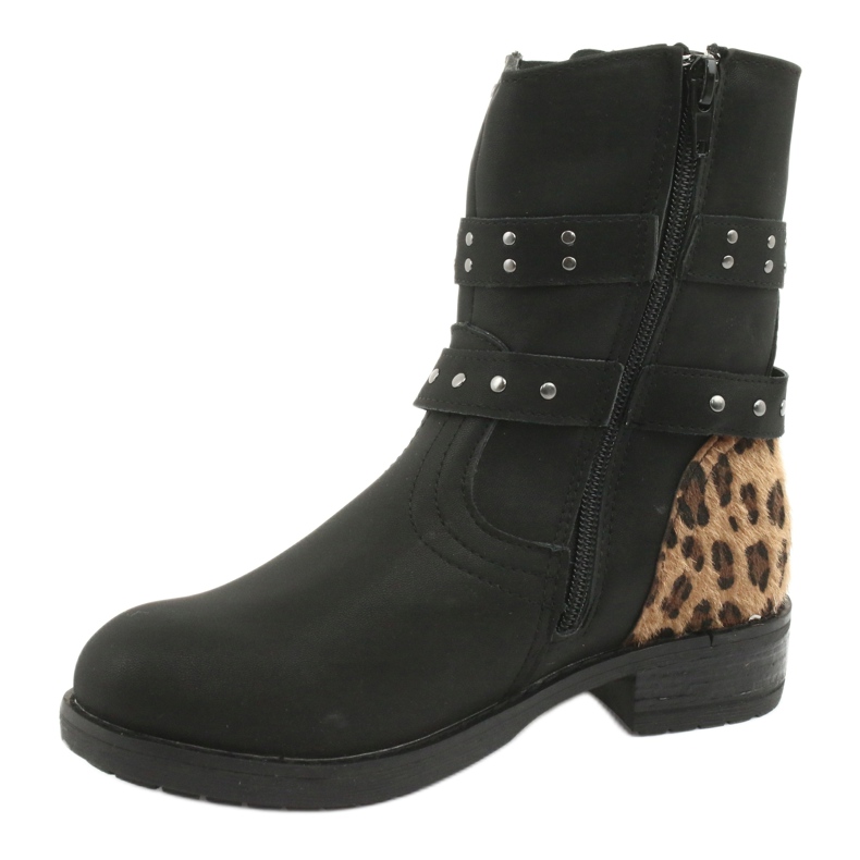 Botas de pantera do Black American Club marrom preto 2