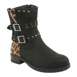 Botas de pantera do Black American Club castanho preto 1