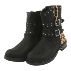 Botas de pantera do Black American Club castanho preto 3