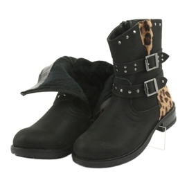Botas de pantera do Black American Club marrom preto 5