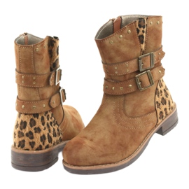 Botas de pantera marrom American Club castanho 4