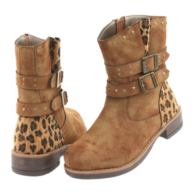 Botas de pantera marrom American Club castanho 4