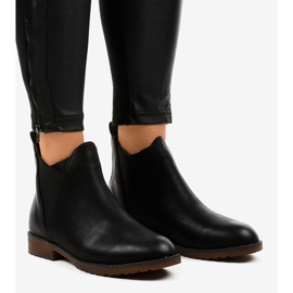 Botas pretas de cano baixo com elástico W360 preto 1
