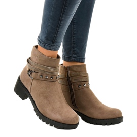 Botas de salto alto de camurça verde L3058-29 multicolorido 1