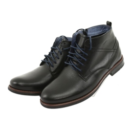 Botas de couro no zíper Nikopol 702 preto 3