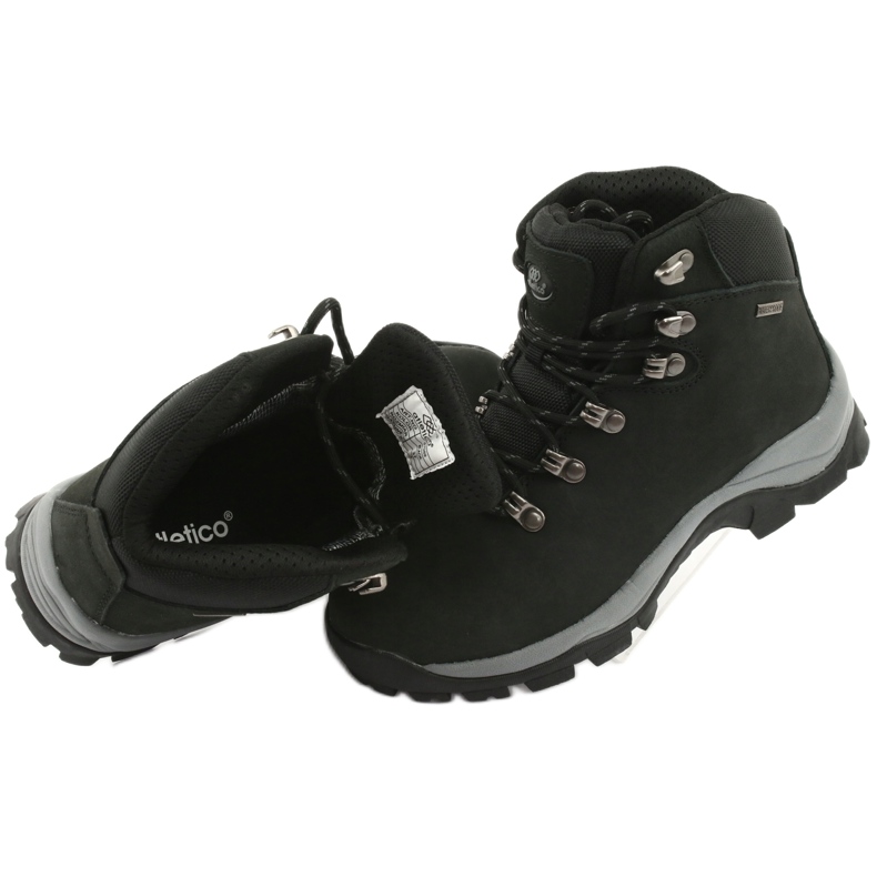 Sapatos de caminhada atados Black Atletico 57089 preto 6