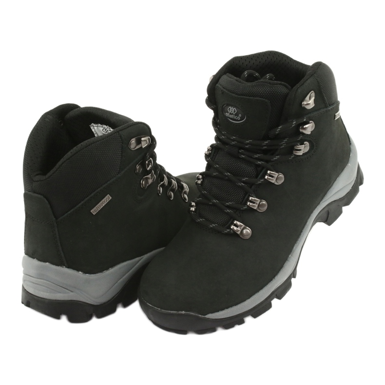 Sapatos de caminhada atados Black Atletico 57089 preto 4