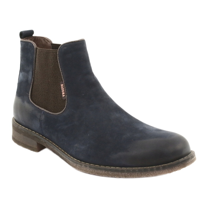 Botas Chelsea botas Badura 4754 castanho azul marinho 1