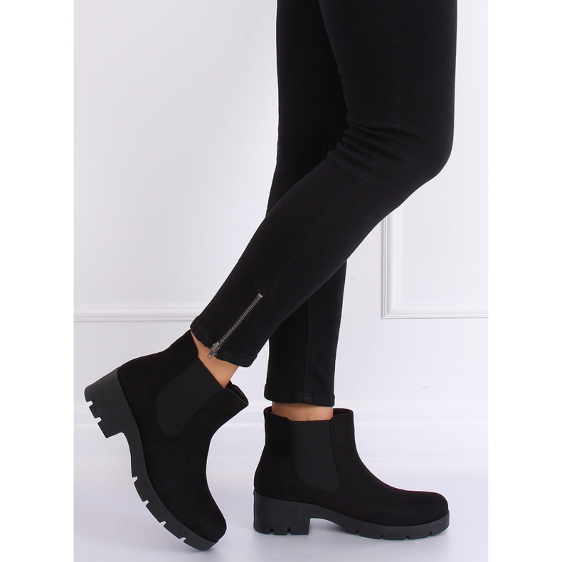 Botas pretas Chelsea com sola grossa 9996-6 Pretas preto 2