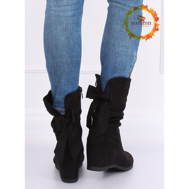 Botas Black Wedge H8120 Negro preto 1