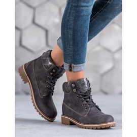 Super Me Knotted Trappers cinza 1