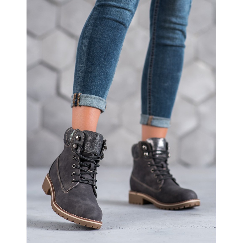 Super Me Knotted Trappers cinza 2