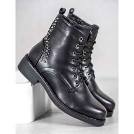 SHELOVET Botas com strass preto 2 SHELOVET Botas com strass preto 2