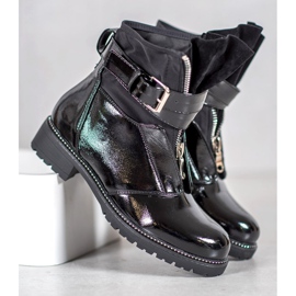 Seastar Botas pretas laqueadas preto 1
