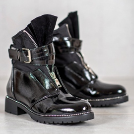 Seastar Botas pretas laqueadas preto 2